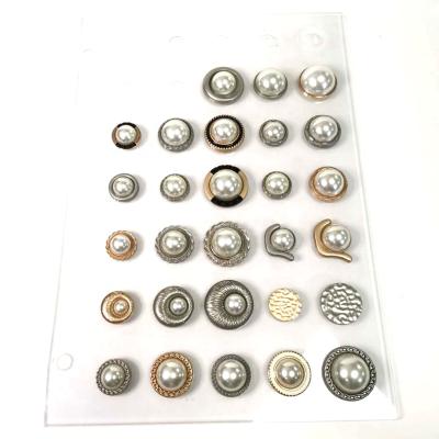 China Dry Cleaning Washable Eco-friendly Pearl Button: Wholesale Fashion Pearl Button OEM ODM Dress Skirt Clothes Bag Buttons, Brand RY.TX, R079 for sale