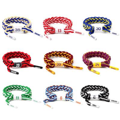 China Hiphop lace bracelet men sports handwoven bracelets and bangles charm couples gift women bracelets factory in stock wholesale for sale