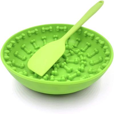 China Silicone Sustainable Dog Slow Feeder Bowl, Non Slip Puzzle Bowl - Anti-Swallow Pet Slower Food Feeding Dishes for sale