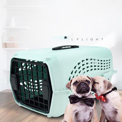 China Sustainable Pet Travel and Outdoor Pet Carrier Bag Cat Dog Plastic House Pet Cages for sale