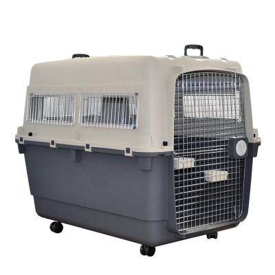 China Viable High Quality Eco-friendly Dog Cat Pet Transport Travel Carrier Pet Air Box Travel Cage for sale