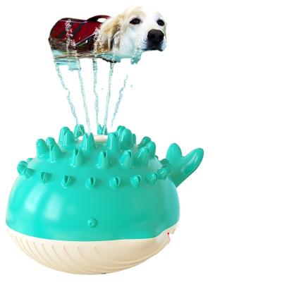 China Viable Multifunction Pink Dog Toys Spray Float Electronic Designer Pet Accessories for sale