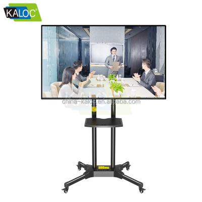 China Backet Kaloc TV Movable Bracket Movable Cart Mobile TV Bracket Movable TV Stand Mobile TV Cart Video Display Vending TV Cart Backet Kaloc with Wheel for sale