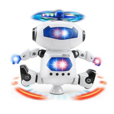 China Carryover Musical and Colorful Flashing Lights RTS Musical Flashing Lights 360 Degree Rotation Stunt Robot Dancing Robot Toy for sale