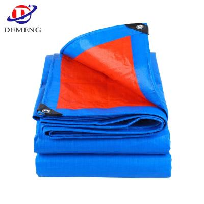 China Water Resistant Anti Aging UV Treatment Heavy Duty PE Woven Tarpaulin Fabric Factory for sale