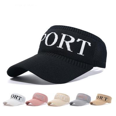 China breathable & Unisex breathable knitted empty outdoor riding golf hat sun visor men and women hat sports top hat waterproof summer hot sale for sale