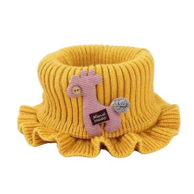 China Lovely Cartoon Children Scarf Hot Sale Cute Soft Comfortable Knitted Animal Boys Girls Knit Deerlet Collar for sale