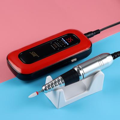 China Nail Art Beauty SML New Arrival Nail Sander 35000rpm Portable Electric Nail Drill Machine With Three Color for sale