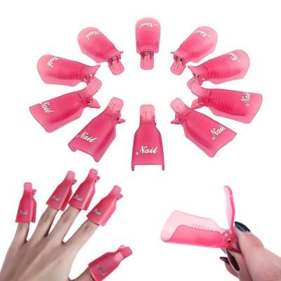 China Nail Art Salon Plastic Nail Art Soak Off Cap Clip UV Gel Polish Remover Wrap Tool for sale