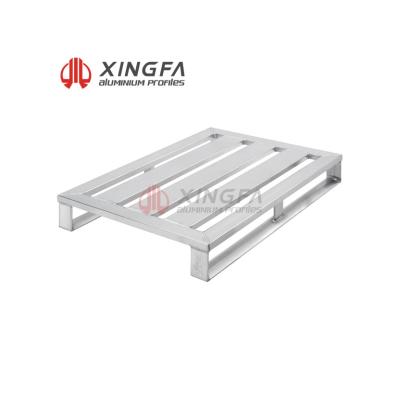 China It can be used recylatable It can be used wholesale durable aluminum recylatable industrial aluminum pallet of spot extrusion pallet XFC033 for sale