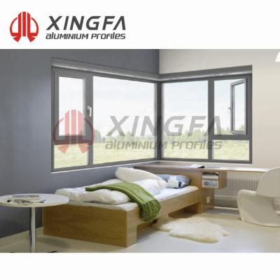 China Xingfa EW55 Thermal Aluminum Casement Window High Swing Swing Window for sale