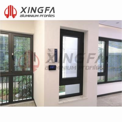 China Swing Automatic Outdoor Aluminum Swing Xingfa EW80 Swing Windows for sale