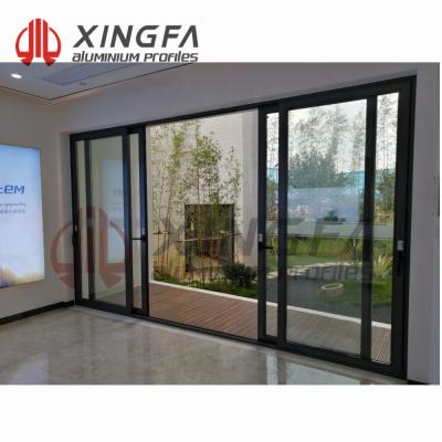 China Modern Xingfa ESD100 Modern Aluminum Sliding Door System With Good Price for sale