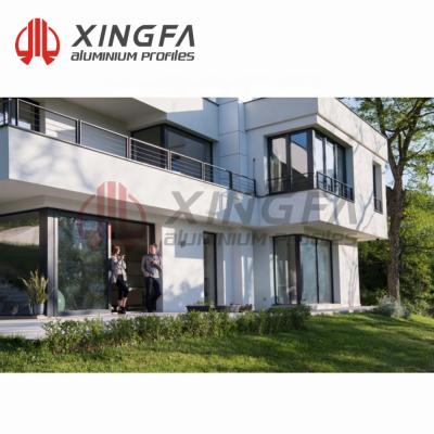 China Modern Xingfa ESD140 Modern Compression Aluminum Sliding Glass Doors Good Prices for sale