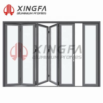 China Xingfa Modern Modern 78 Series Aluminum Folding Door for sale