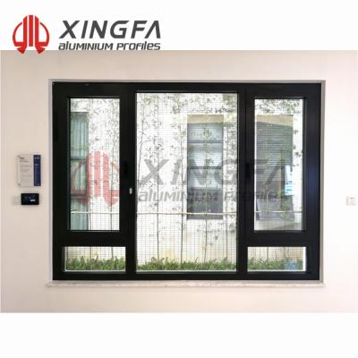 China Xingfa EW65 Cheap Swing Glazed Aluminum Swing Window for sale