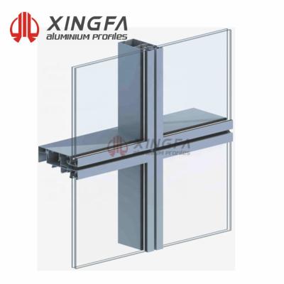 China Glass Wall Xingfa Glass Wall Unitize Systems In Curtain Wall for sale