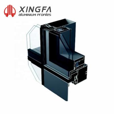 China Glass Wall Xingfa Coating Curtain Wall Aluminum Profile PVDF for sale