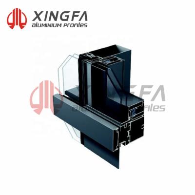 China Xingfa Curtain Wall Industrial Aluminum Glass Wall Glass Wall for sale