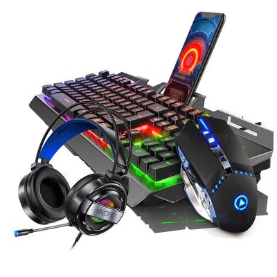 China For Mechanical Gaming Feel Game Metal Base Antighosting Keyboard And 19key Keyboard Combo Mouse Headset Mouse Installed Gamer Accessories for sale