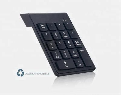 China Mini Slim 2.4G USB Wireless 18keys Wireless Numeric Keypad for sale