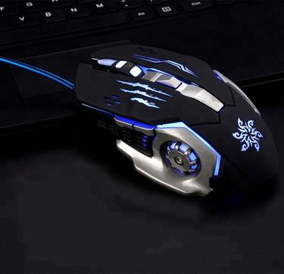 China 6D Wired USB Macro Definition Heavy Gaming 6D Mouse 3200DPI With LED Light GM6832 for sale