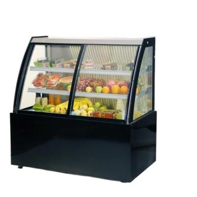 China Single-temperature Small Cold Dish Fresh Food Display Cooler Display Cooler Cake Display Commercial Static Cooling Refrigerator for sale