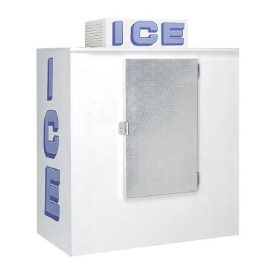 China Single-Temperature Commercial Ice Cube Storage Square Shape Bagged Ice Storage Bin for sale