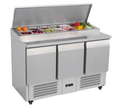 China Wholesale Commercial Single-temperature Salad Prep Counter Refrigerator Price for sale