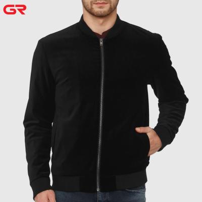 China Wholesale Classic QUICK DRY Black Pockets Fake Neck Zipper Up Bomber Mens Jackets Winter for sale