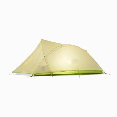 China Diagonal Tying Type Breathable Outdoor Camping Waterproof Windproof Ultralight Aluminum And Pole Double Layer Mountain Tent Rise for sale