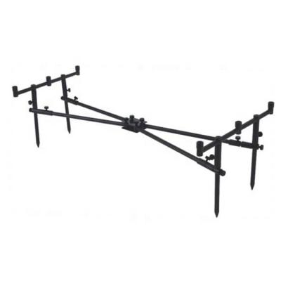 China Soft Adjustable Raw Fishing 3 Rod Pod For Fishing Lightweight Aluminum F09-RP8133N for sale