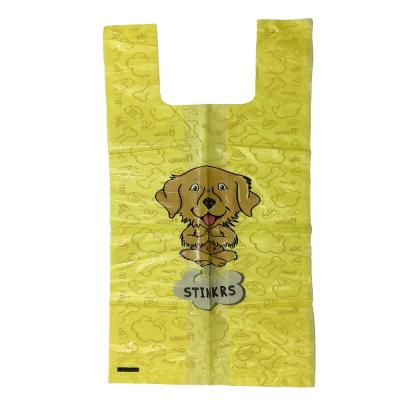 China Eco-friendly PLA+BPAT+cornstarch best-selling dog waste bag dog waste bag biodegradable compostable dog poop waste bag F08-PBS306 for sale