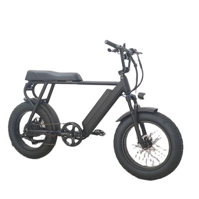 China New Fashion Design Standard 2 Seat Bike 48V Lithium Ion Battery Mid Motor Urban Electric E-Bike EBQK-1056 for sale