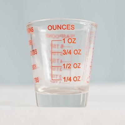 China Wholesale 50ml Clear Heavy Base Shot Glass Custom Measure Heavy Base Glass Mug for sale