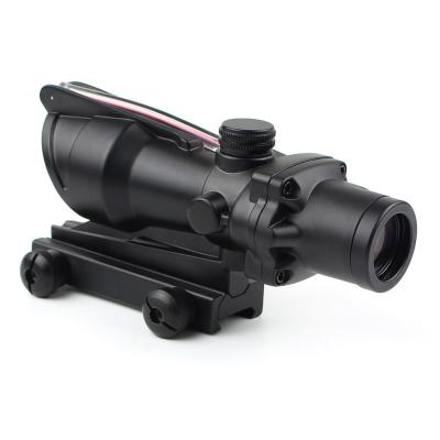 China Perfect KQ ACOG 4x32 Fiber Optics Chevron Reticle Glass Red Green Illuminated Tactical Etched Riflescope True for sale