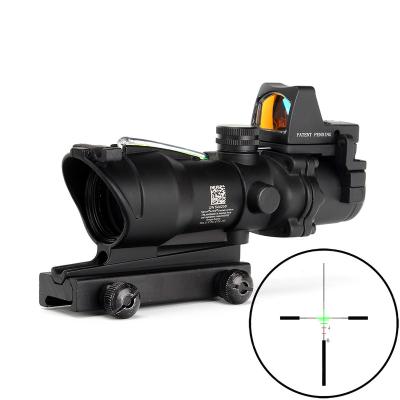 China Red Dot KQ OPTICS ACOG 4x32 Real Fiber Mini Red Dot Sight Scope for sale