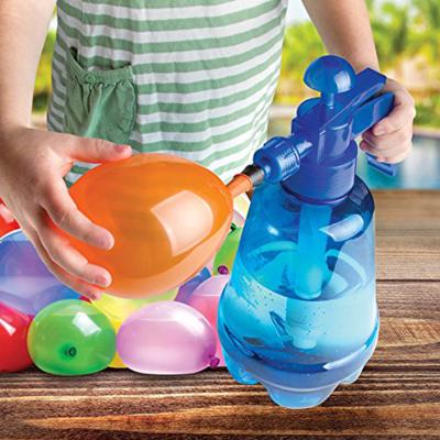 China Gift Toy Outdoor 1.5L Water Balloon Pump With 200 Balloons Reusable Water Balloon Summer Water Game For Kids Adults for sale