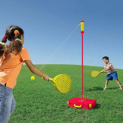 China Kids Amusement Toys Fun Classic Outdoor Activity Game Portable Lanyard Tennis Set Rope Ball Lanyard Swing Ball Game for sale