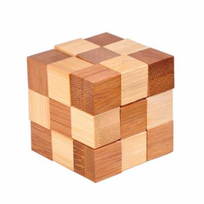 China Chridren Toys Wooden Pocket Puzzle Cube Puzzle Brain Teaser Educational Toy For Children for sale