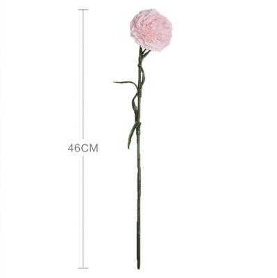 China Artificial Carnation Flower YOPIN 080 Artificial Carnation Flowers Mother's Day Gift Flowers Artificial White Carnation Flowers for sale