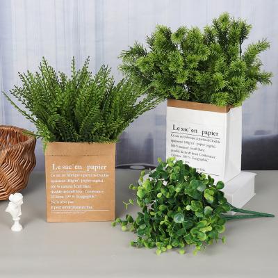 China YOPIN 207 Wholesale Artificial Plants Artificial Flowers Leaves Wholesale Artificial Plants Green Grass Plant Grass for sale