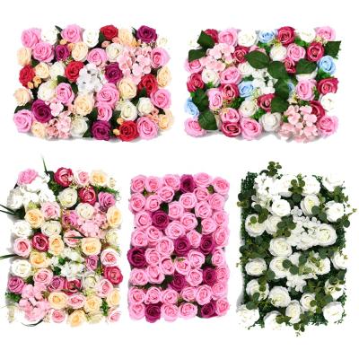 China Backdrop Artificial Flowers Flower Backdrop Wedding Rose Flower Wall YOPIN 201 Artificial Flowers Backdrop Wedding Rose Flower Wall for sale