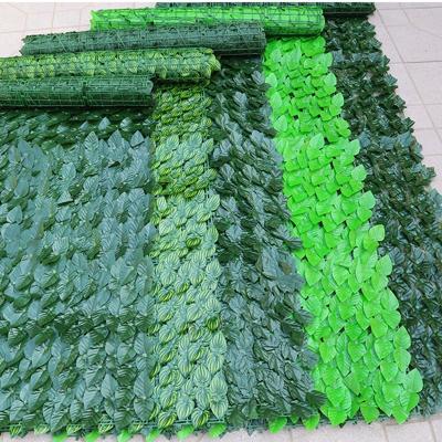 China YOPIN 299 Artificial Wall Ivy Fence Grass Wall Fence Garden Fences Artificial Leaf Wall Panel for sale