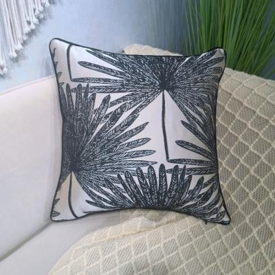 China Luxury Decoration Anti-Static Jacquard Hot Selling Square Cushion Covers Piping for sale