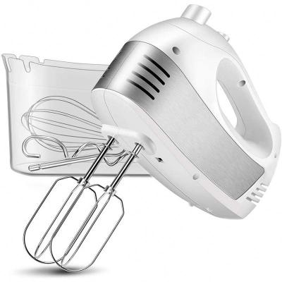 China Electric Beater Ejector Button Hand Mixer 5-Speed ​​Hand Mixer with Turbo Hand Held Kitchen Mixer Includes Beaters Dough Hooks and Storage Case for sale