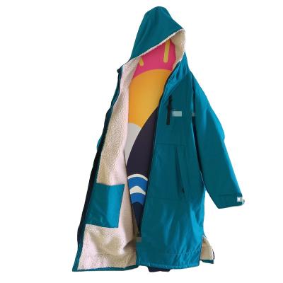 China Long Windproof Drying Robe Poncho Changing Robe Custom Made Winter Waterproof Surfing Robe Viable From Factory for sale