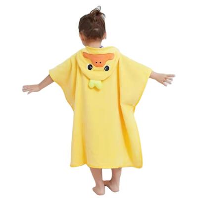 China Poncho Children Kid Character Beach Swimming Towel Shark Towel Kids Quick Dry Sued Beach Bath Towels Viable With Hood Hooded for sale