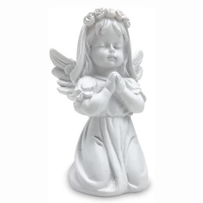 China Adorable Angel Sculpture Garden Prayer Memorial Outdoor Statue Indoor Europe Resin Statue Angel Boy Figurine Garden Statue for sale