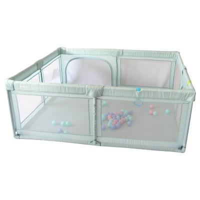 China Modern Extra Large Indoor Outdoor Metal Playard Baby Playpen Fence With Anti-Slip Base for sale